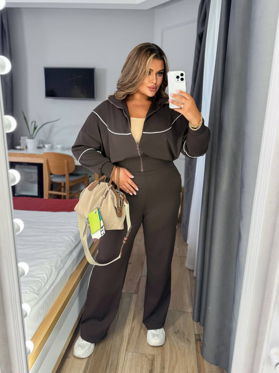 Dres damski duży rozmiar 8182