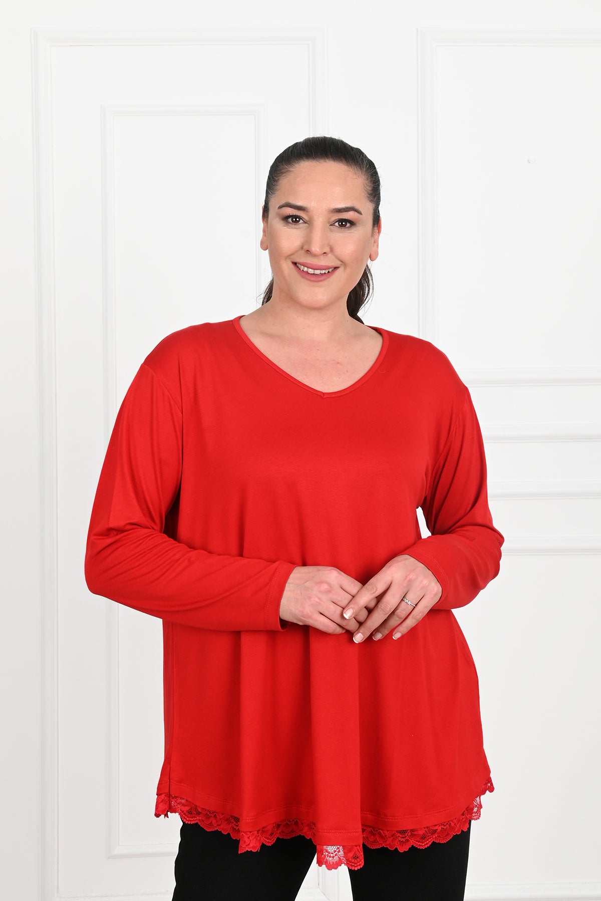Bluzka damska koronkowa rozmiary 1386-23