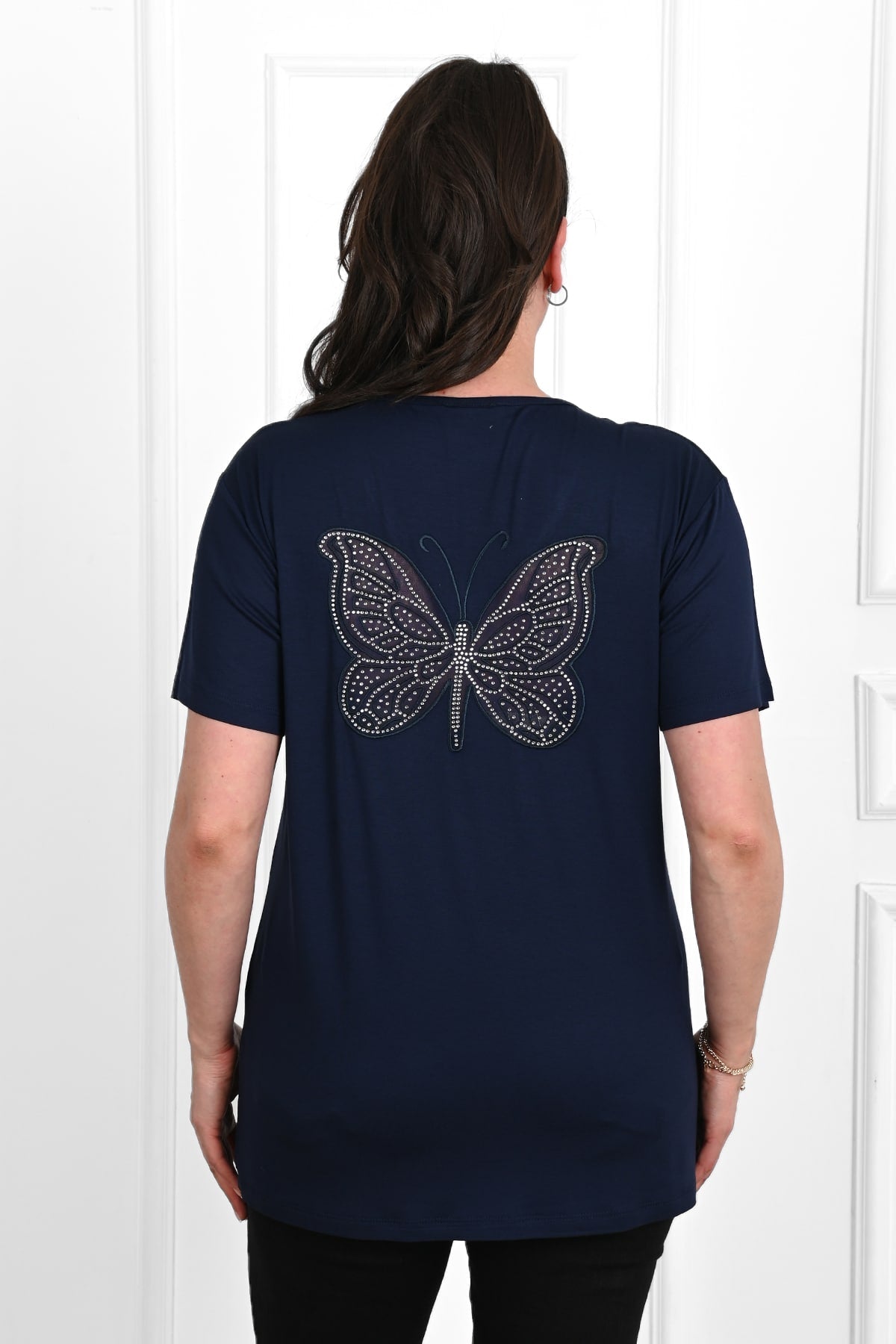 Koszulka damska plus size Motyl 1461-23
