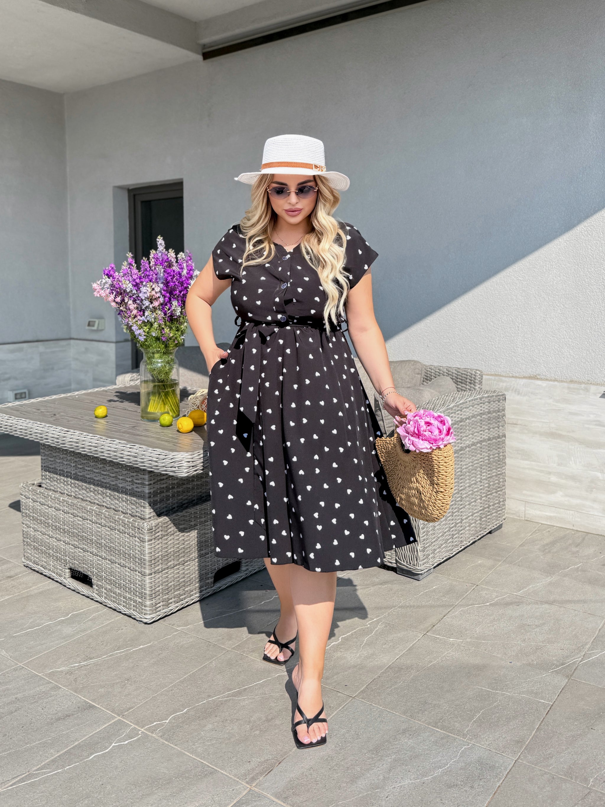 Sukienka damska plus size 1804