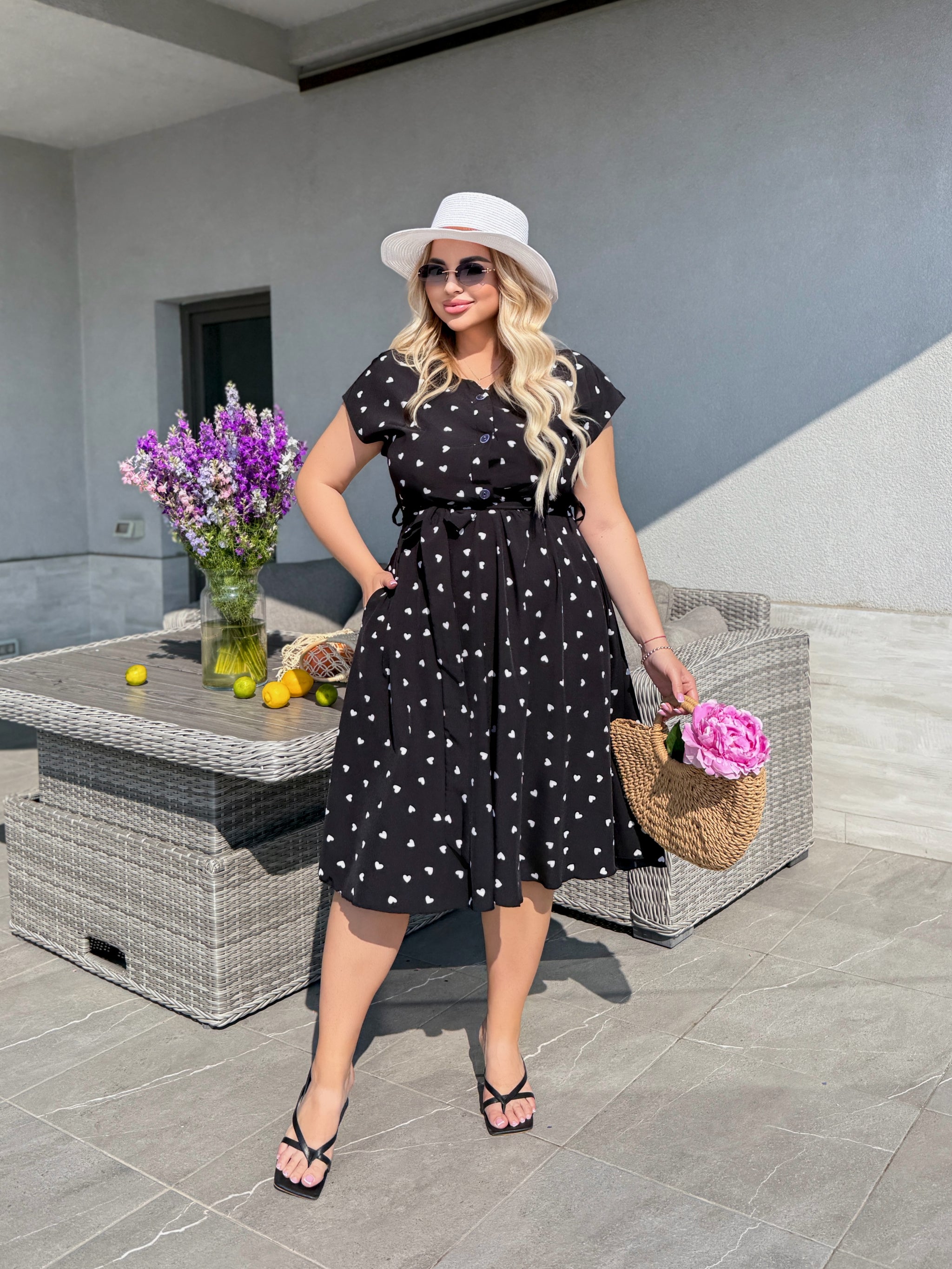 Sukienka damska plus size 1804