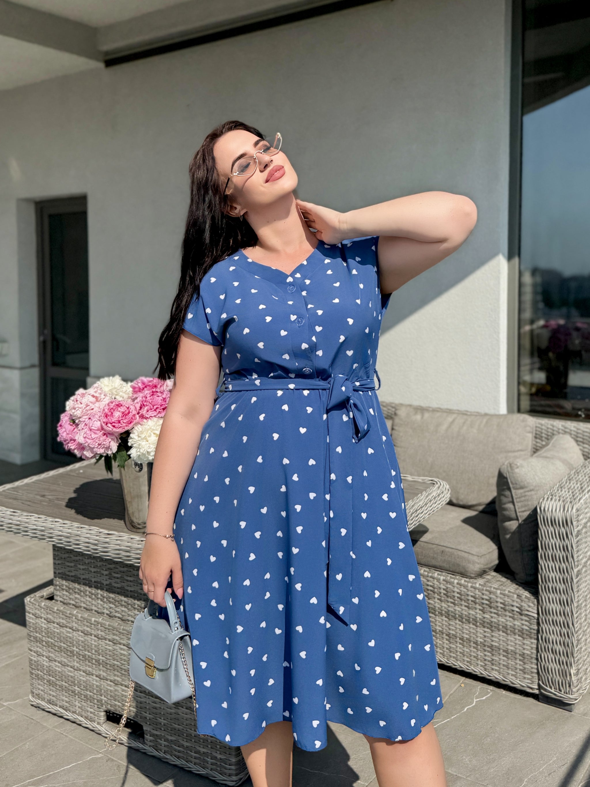 Sukienka damska plus size 1804