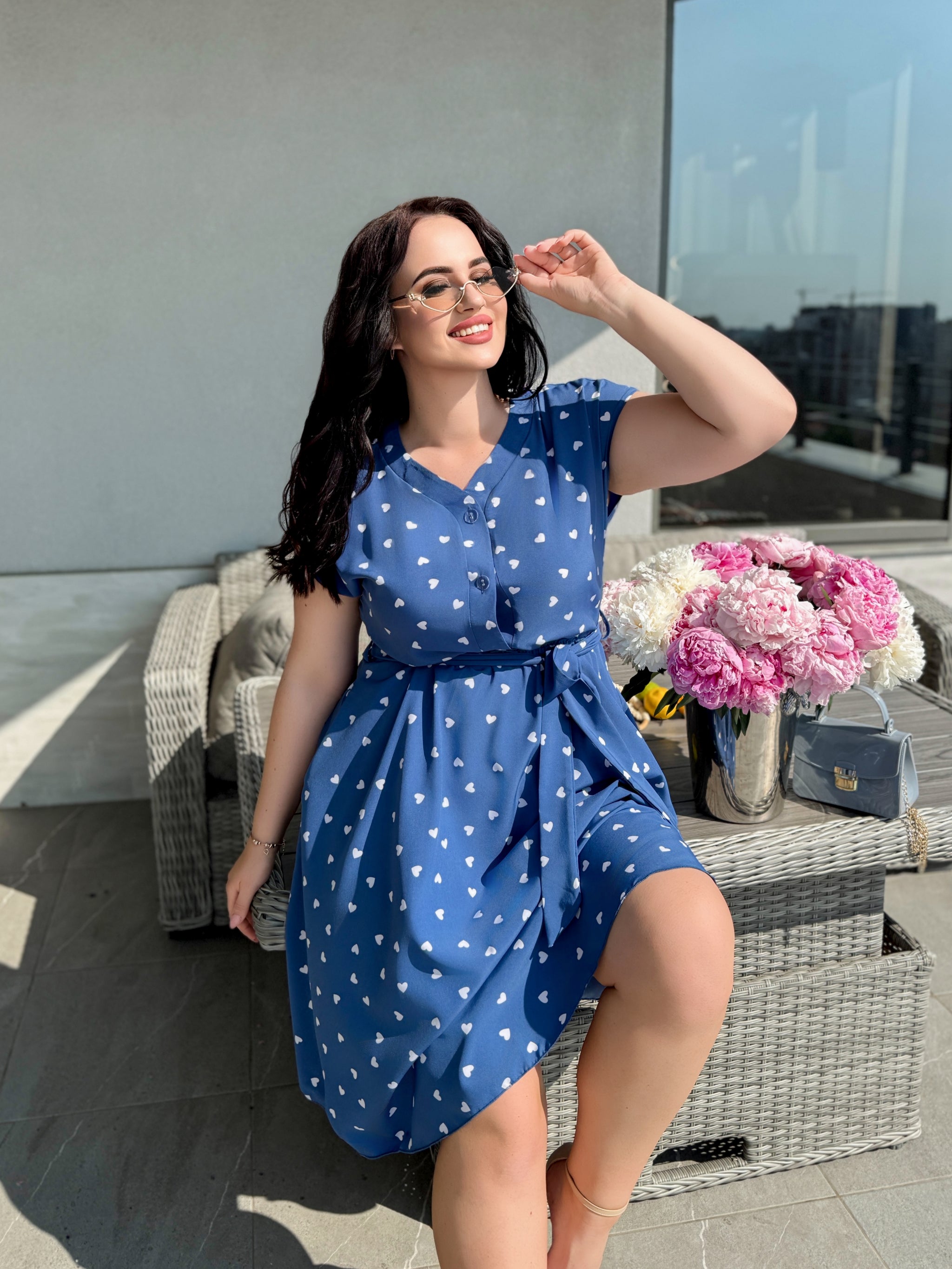 Sukienka damska plus size 1804