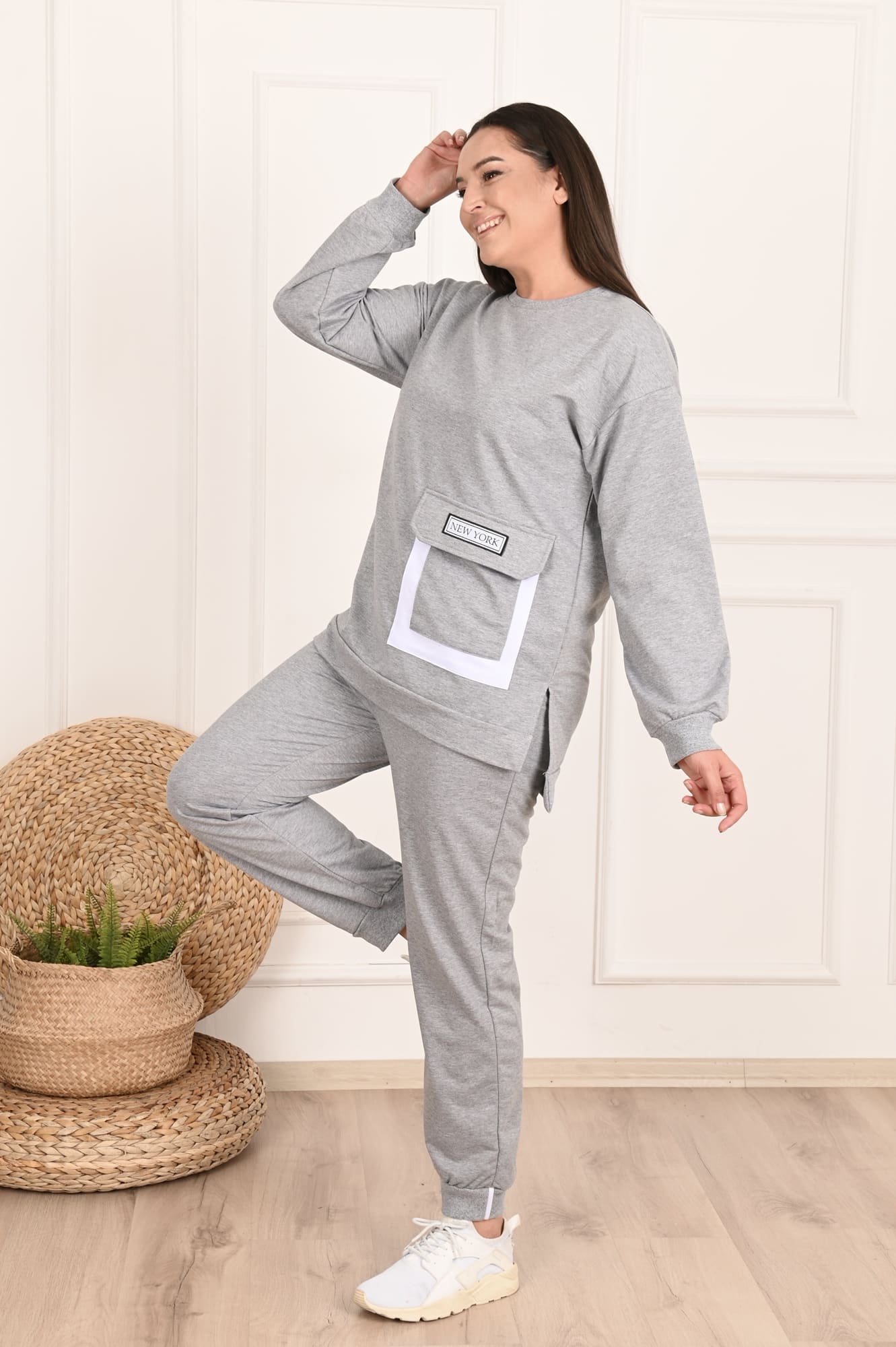 Dres damski plus size Pocket 3440-23