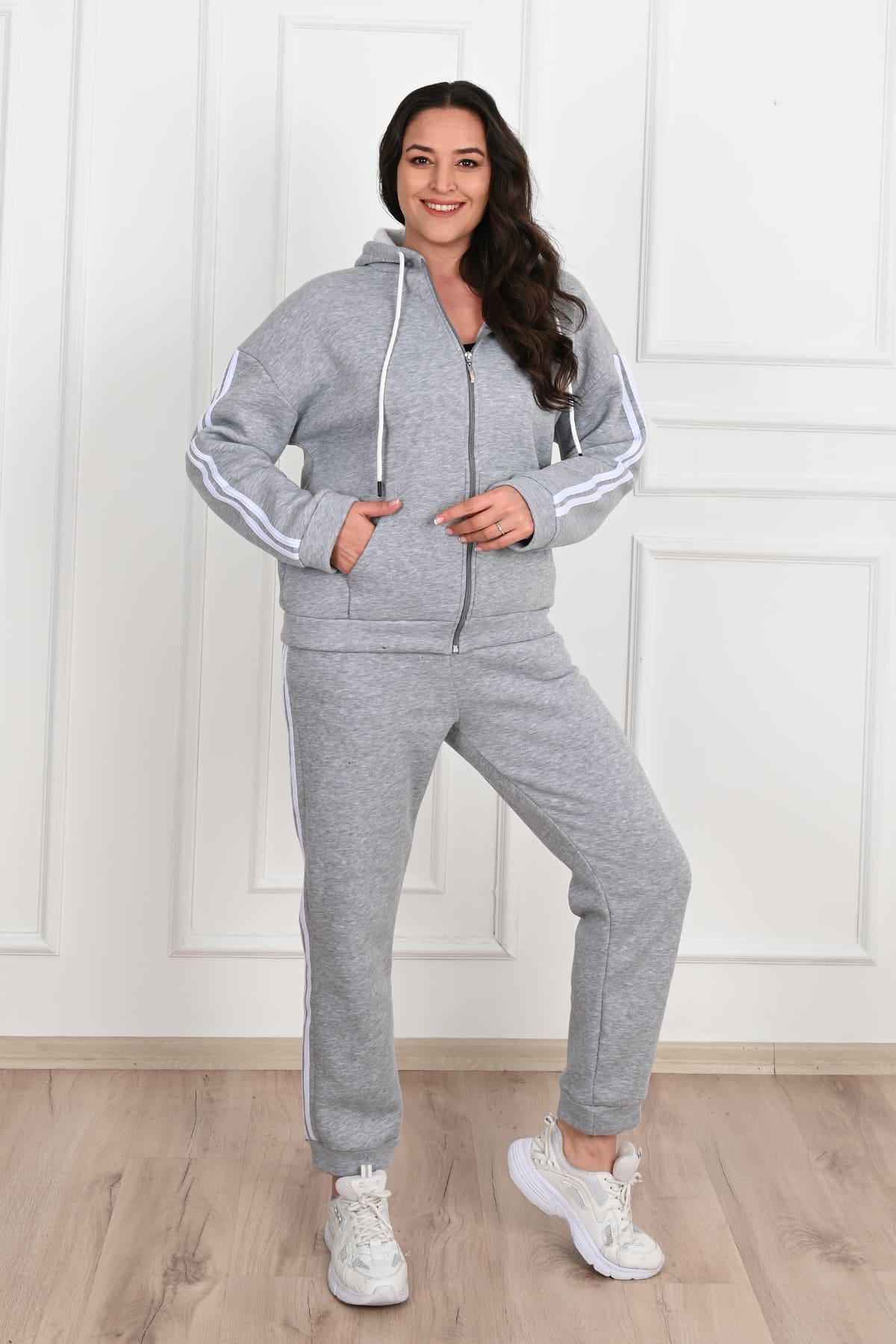 Dres damski plus size z ociepleniem 3550-23