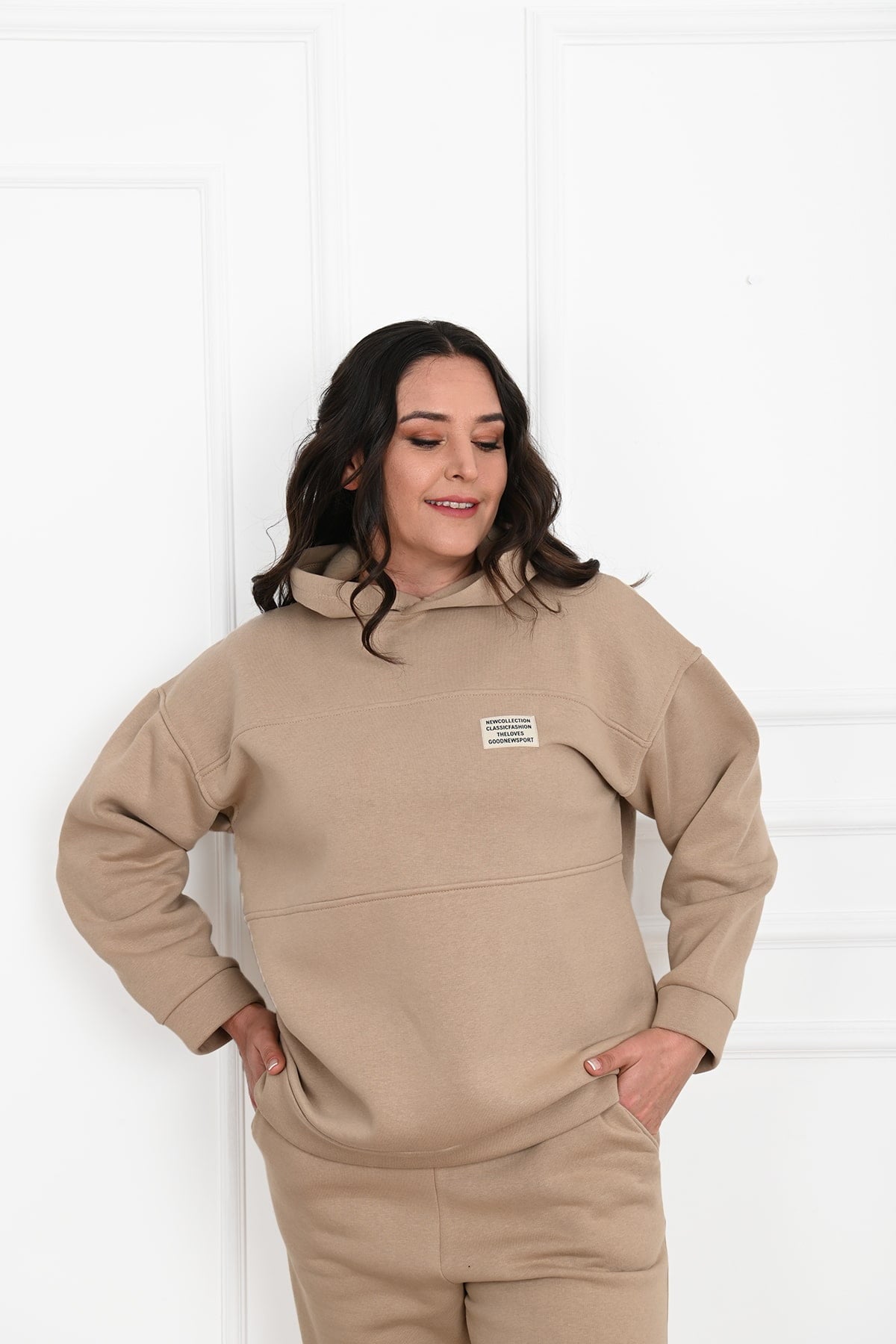 Dres damski plus size z ociepleniem Classic 3588-23