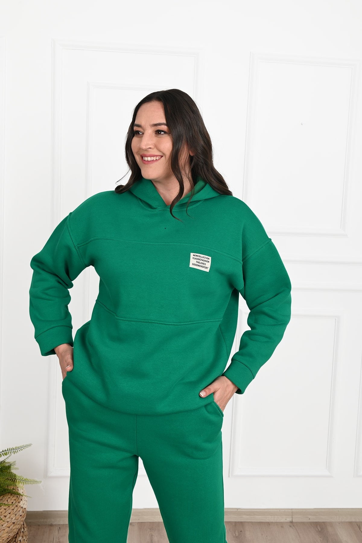 Dres damski plus size z ociepleniem Classic 3588-23