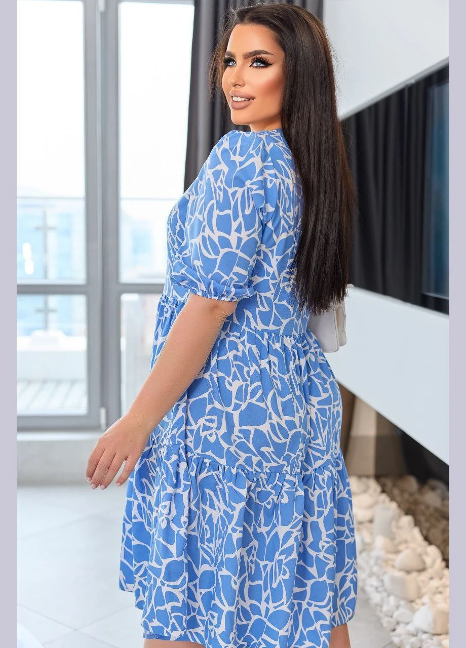 Sukienka damska plus size z krótkim rękawem 5230