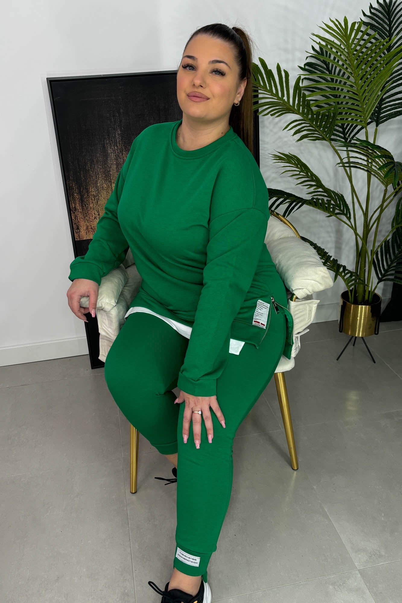 Dres damski duży rozmiar 8056