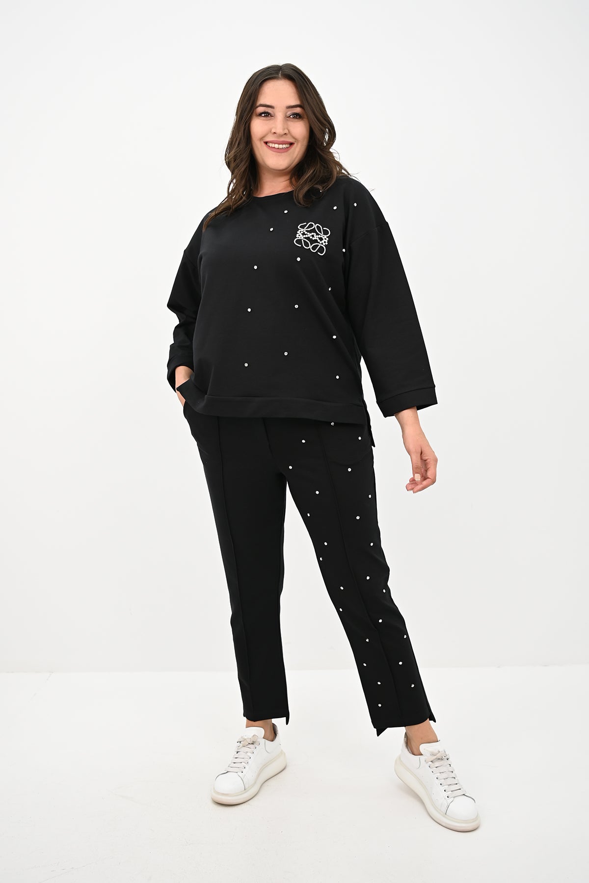 Dres damski duże rozmiary 8147-24