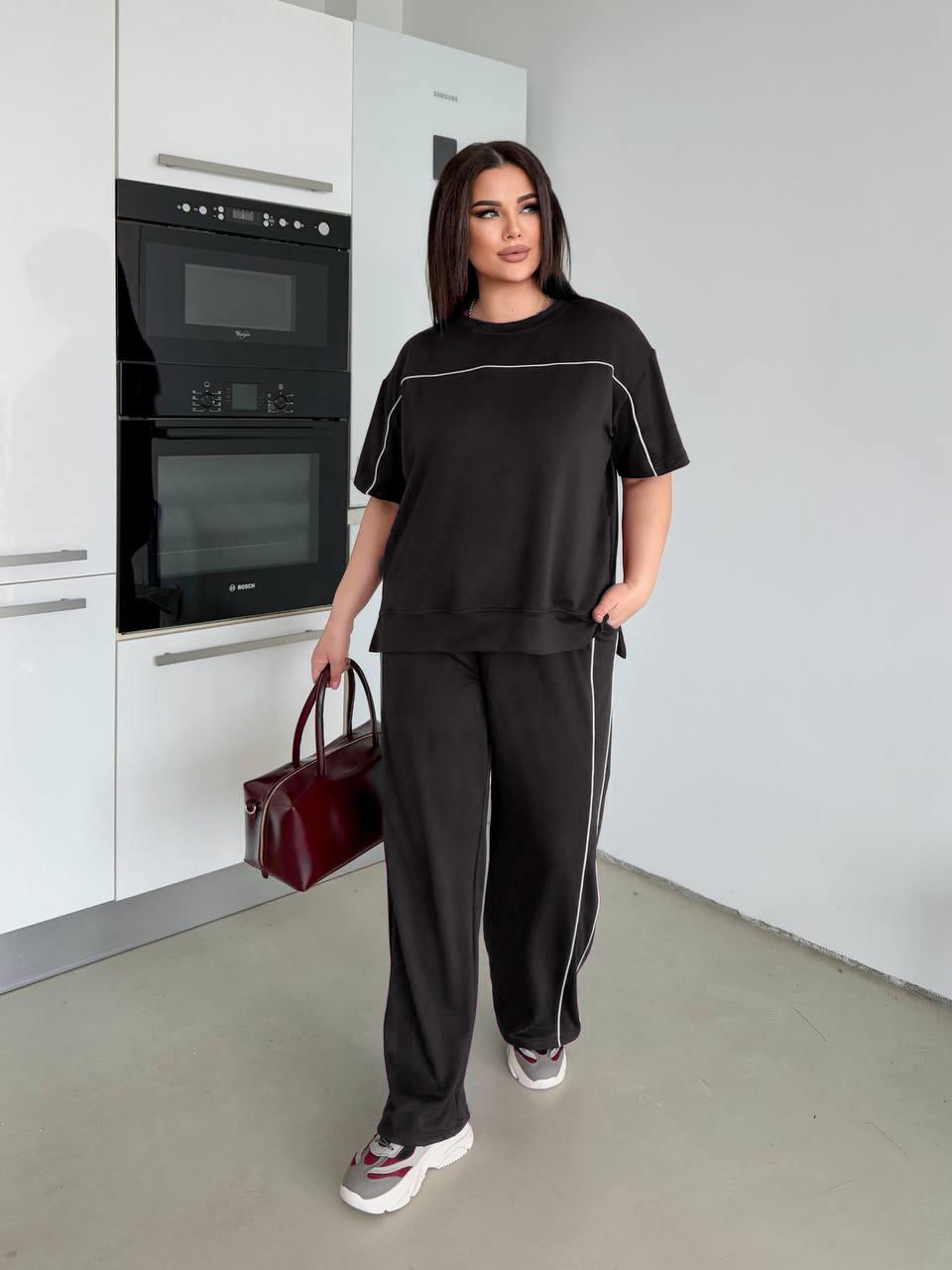 Dres damski duży rozmiar 8189