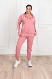 Dres damski w paski plus size 8047