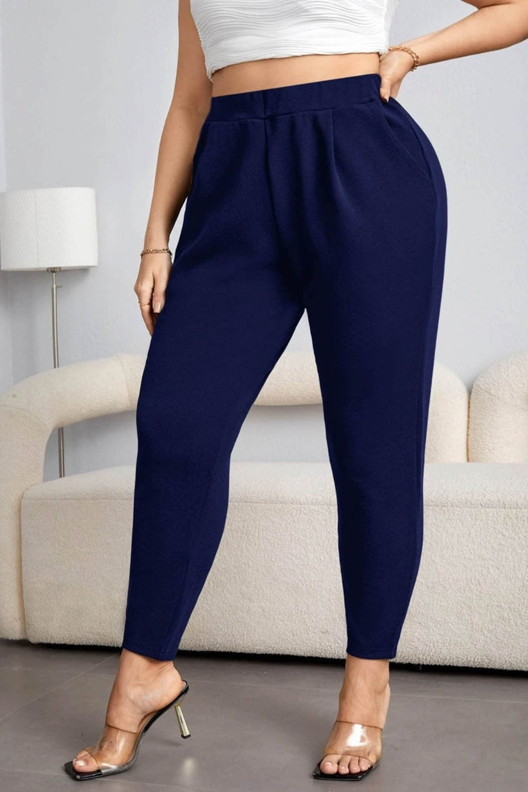 Spodnie damskie plus size PTS005