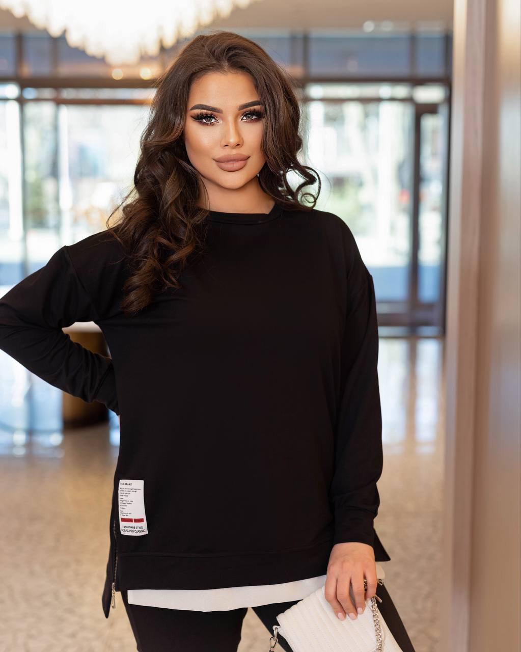 Dres damski duży rozmiar 8056
