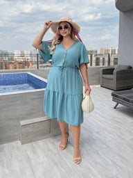 Sukienka damska plus size 070