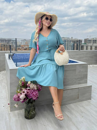Sukienka damska plus size 070