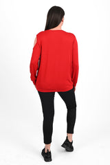 Bluzka damska plus size z nadrukiem 1390-23