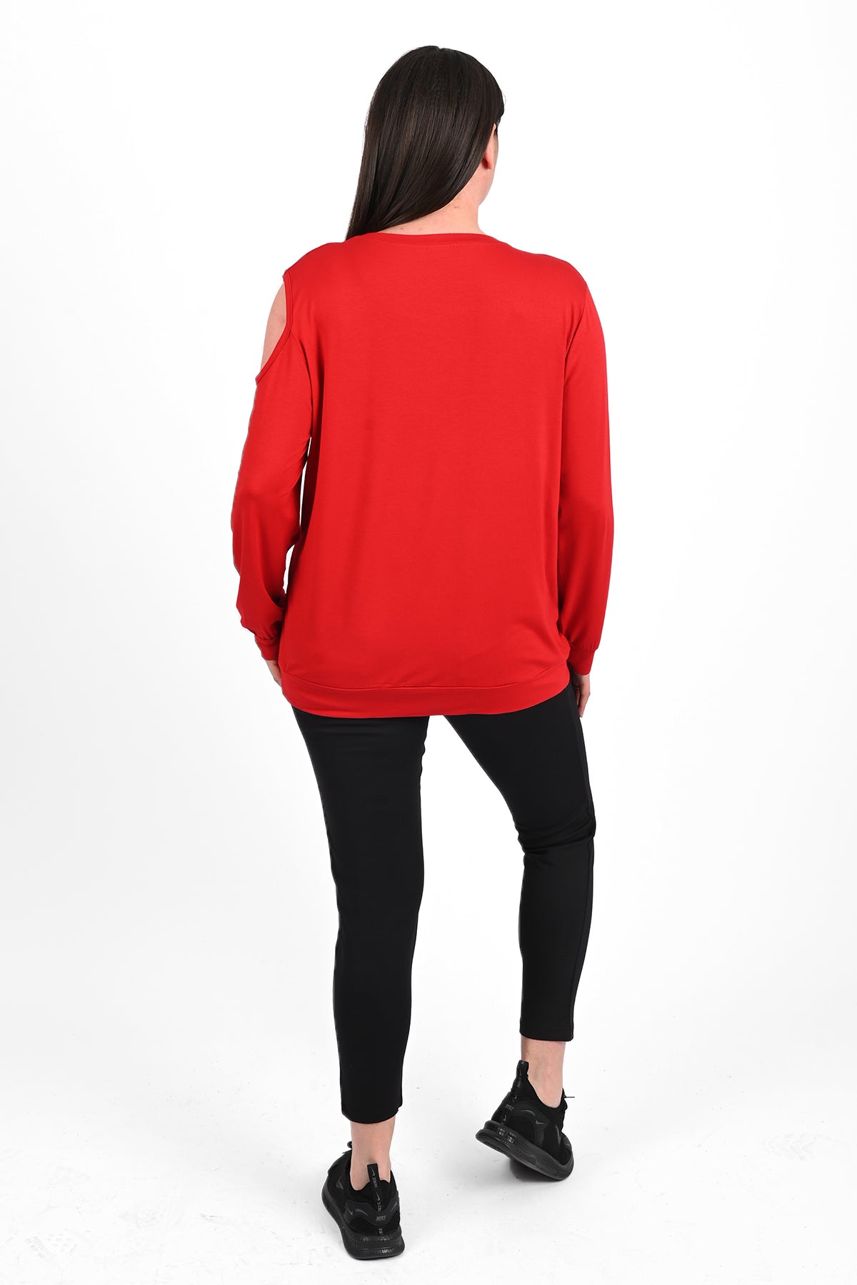Bluzka damska plus size z nadrukiem 1390-23