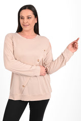 Bluzka damska plus size z nadrukiem 1390-23
