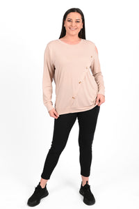 Bluzka damska plus size z nadrukiem 1390-23