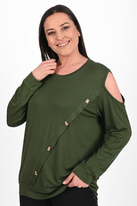 Bluzka damska plus size z nadrukiem 1390-23