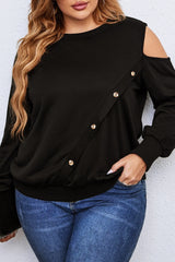 Bluzka damska plus size z nadrukiem 1390-23