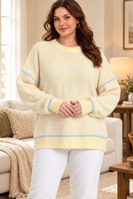 Sweter damski plus size 523