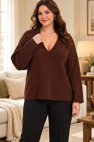 Sweter damski plus size 523