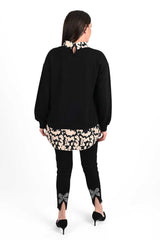 Bluzka damska plus size z nadrukiem 1436-23