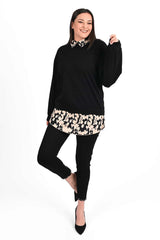 Bluzka damska plus size z nadrukiem 1436-23