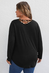 Bluzka damska plus size z nadrukiem zwierzęcym 1445-23