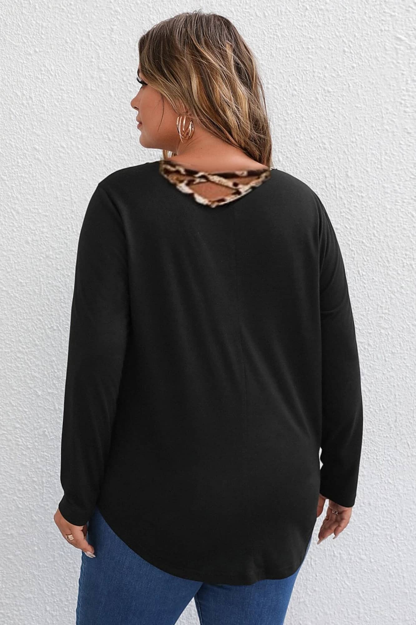 Bluzka damska plus size z nadrukiem zwierzęcym 1445-23