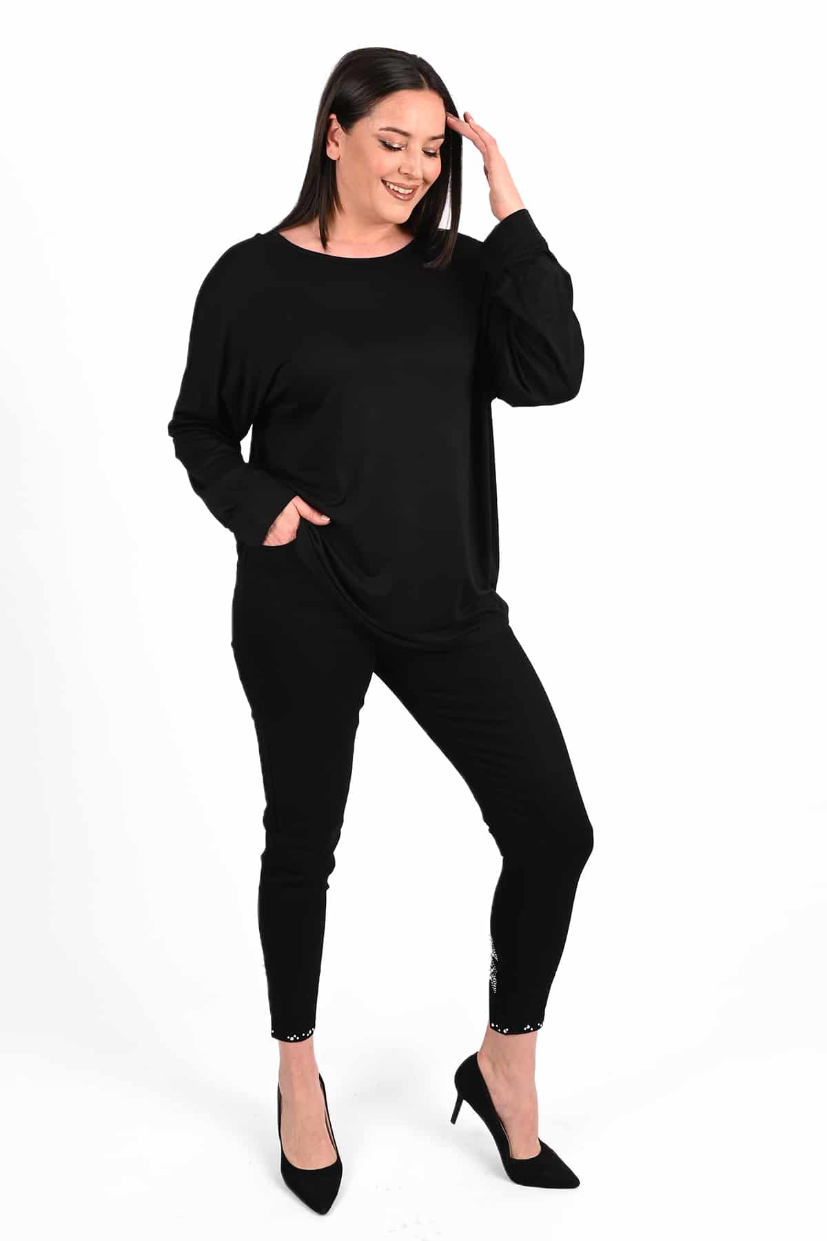 Bluzka damska plus size z nadrukiem zwierzęcym 1445-23