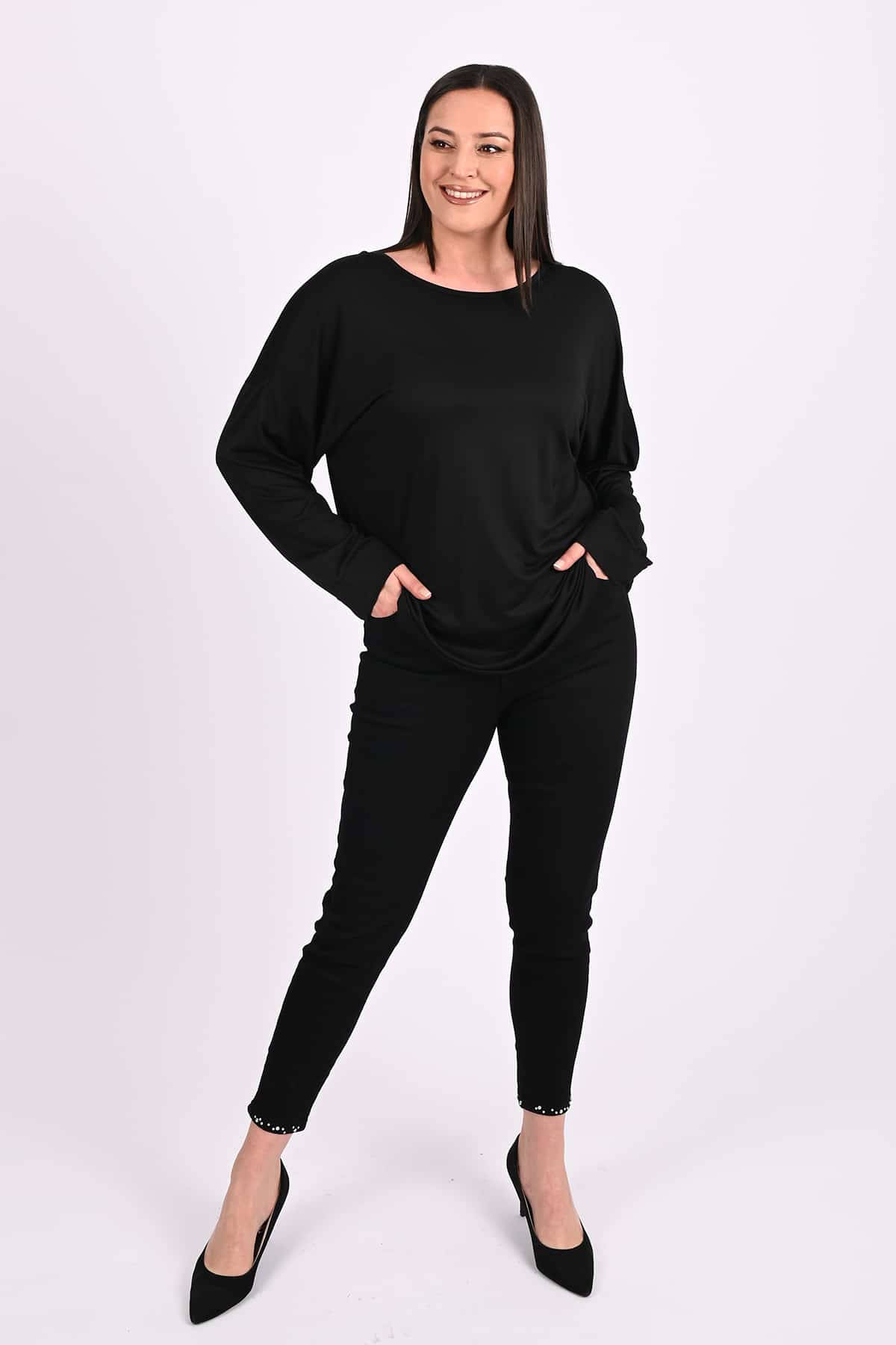 Bluzka damska plus size z nadrukiem zwierzęcym 1445-23
