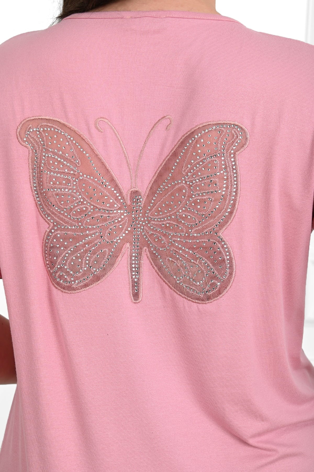 Koszulka damska plus size Motyl 1461-23