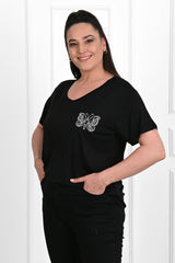 Tricou dama marimi mari Fluturi 1462-23