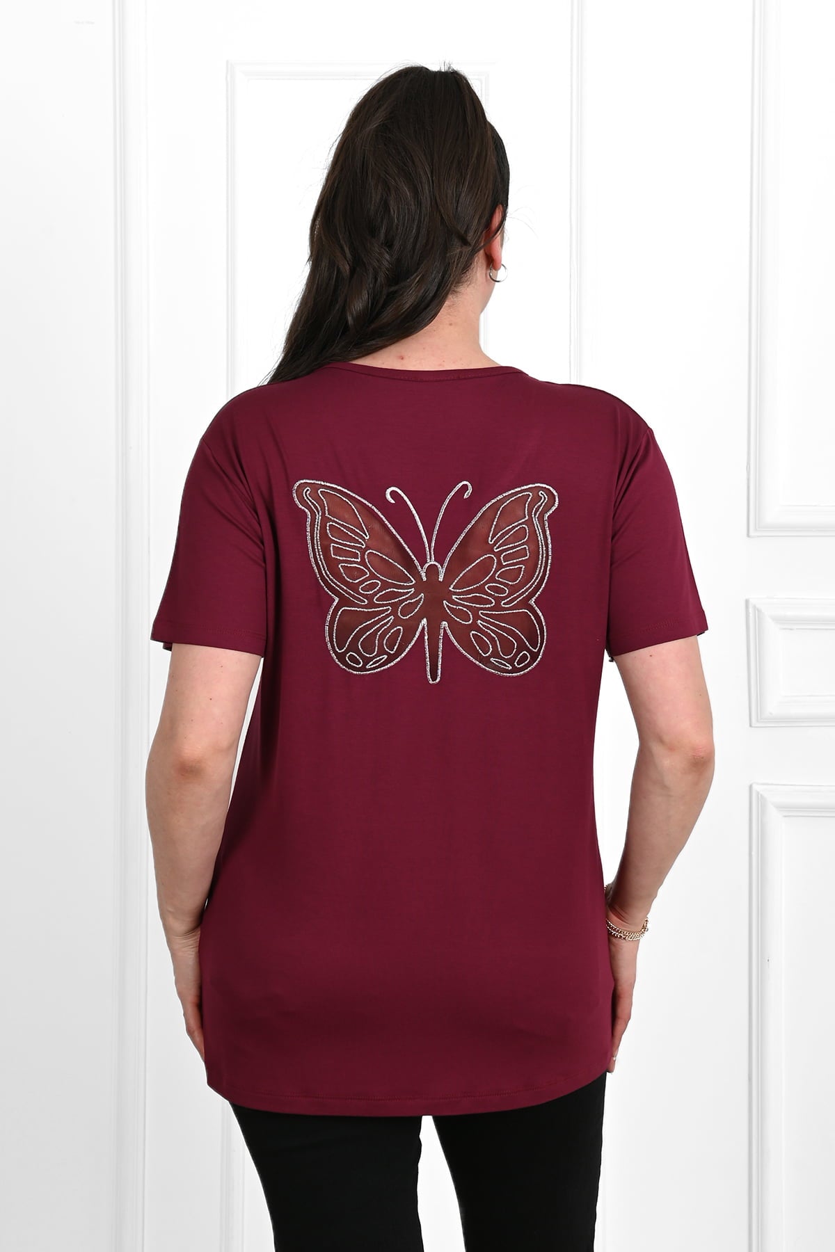 Tricou dama marimi mari Fluturi 1462-23