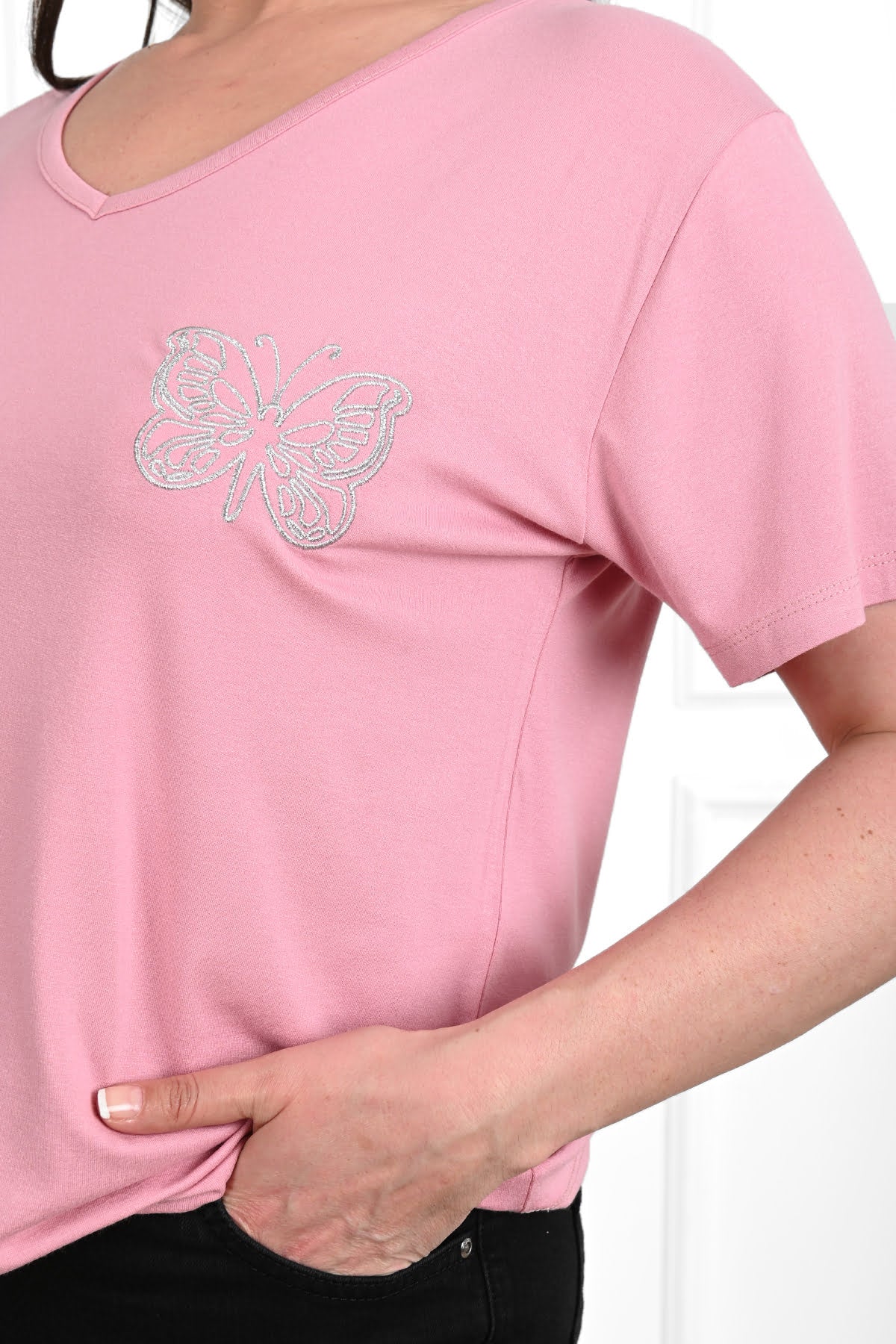 Tricou dama marimi mari Fluturi 1462-23