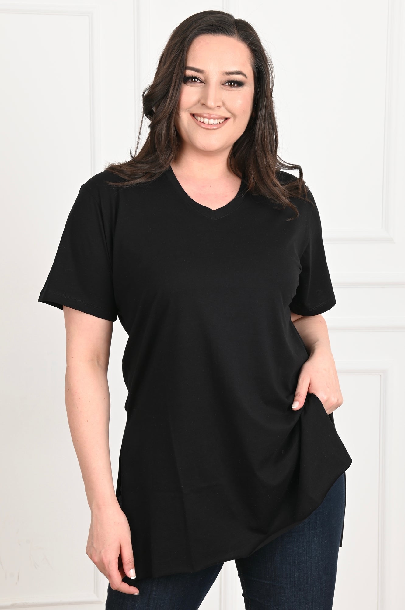 Tricou dama marimi mari in V 1698