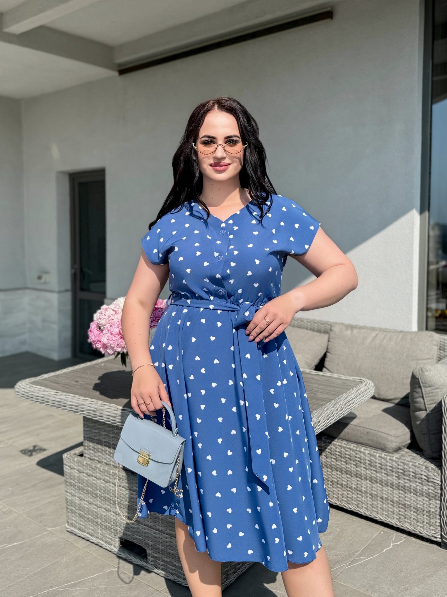 Sukienka damska plus size 1804