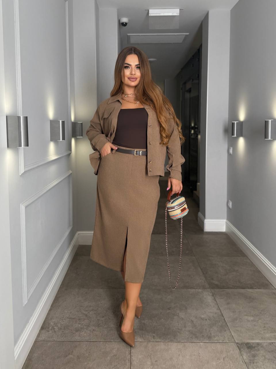 Garnitur damski plus size 062