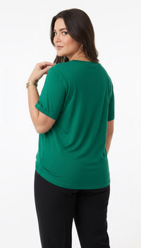 Koszulka damska plus size z koronką 1428-23