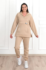 Dres damski plus size z pikowaniem, wzór 3545-23