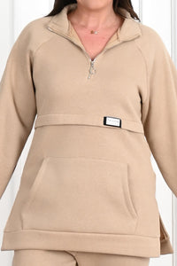 Dres damski plus size z pikowaniem, wzór 3545-23