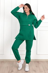 Dres damski plus size z pikowaniem, wzór 3545-23