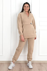 Dres damski plus size z pikowaniem, wzór 3545-23