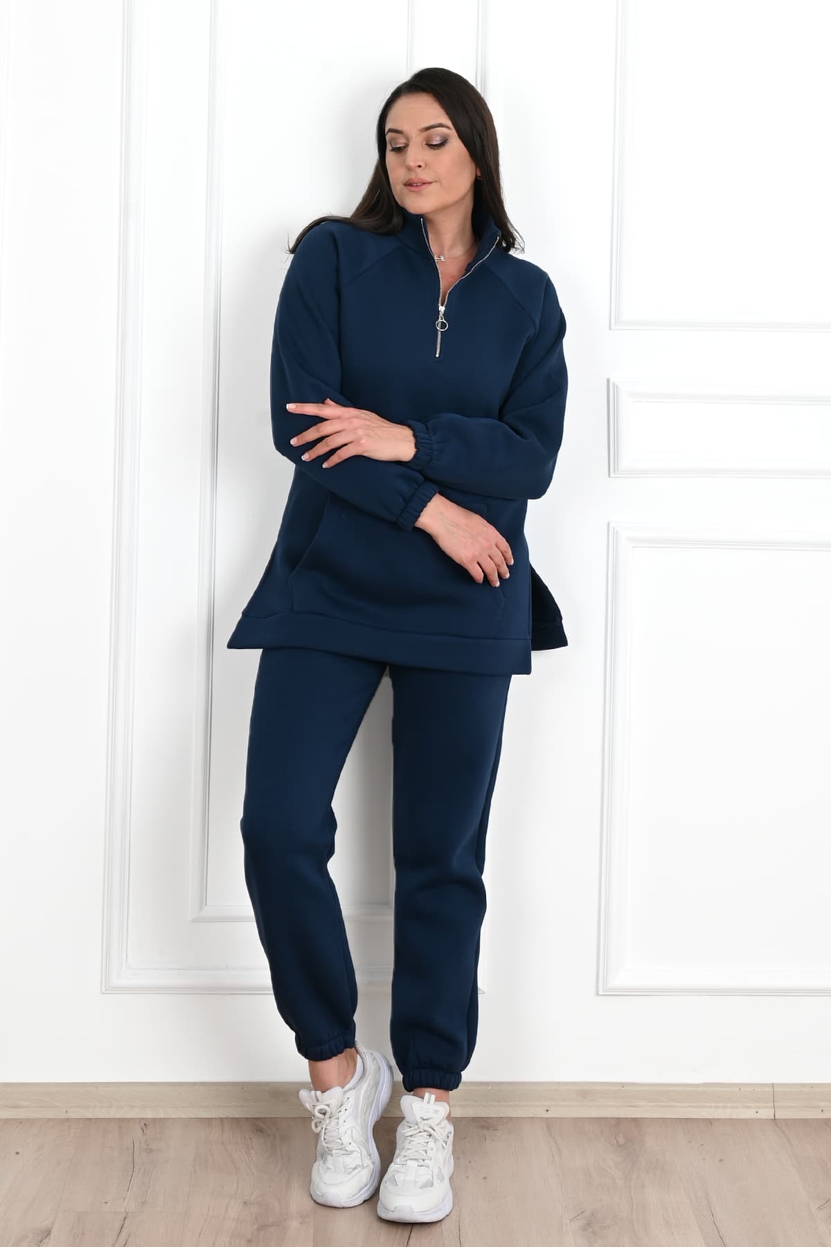 Dres damski plus size z pikowaniem, wzór 3545-23