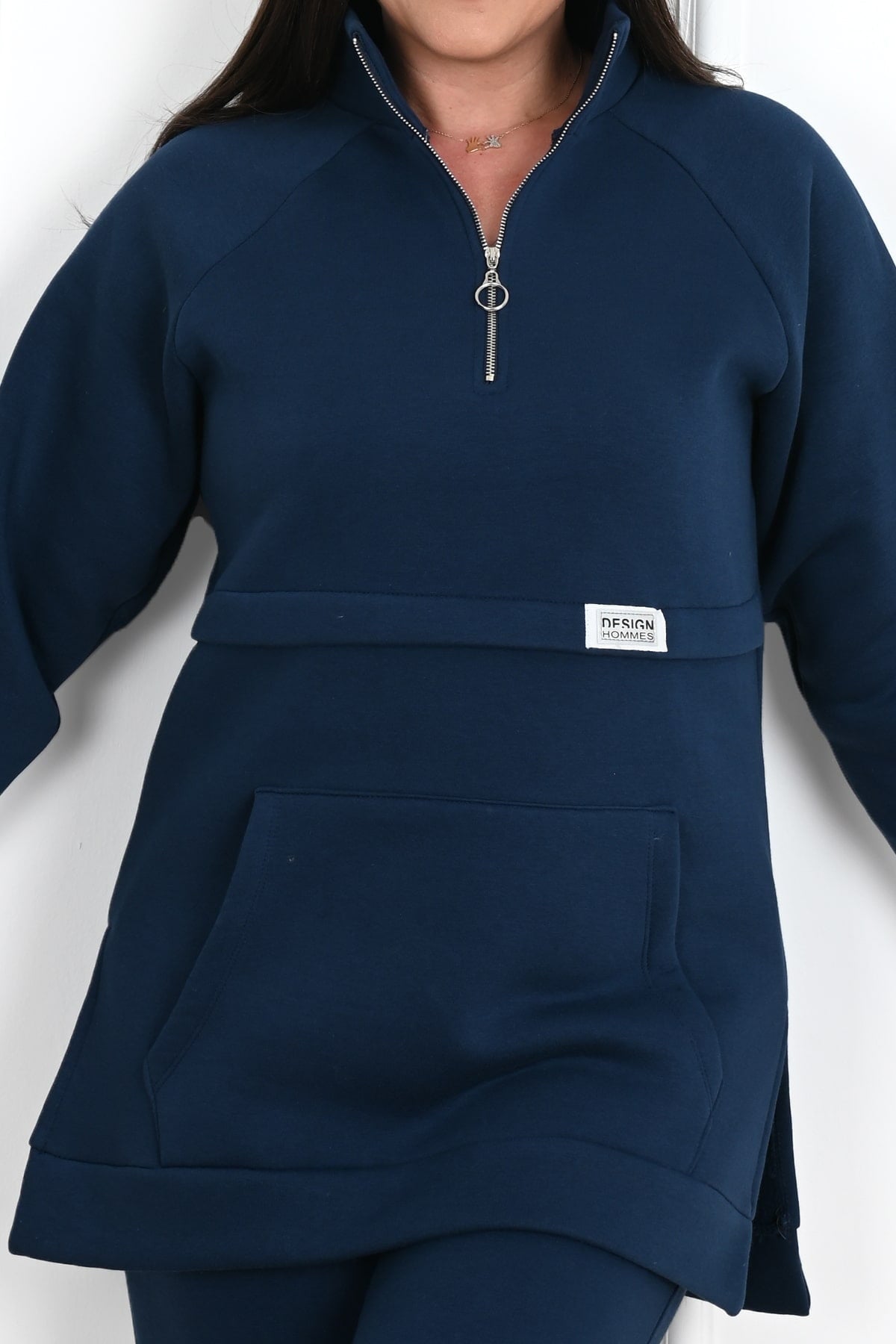 Dres damski plus size z pikowaniem, wzór 3545-23