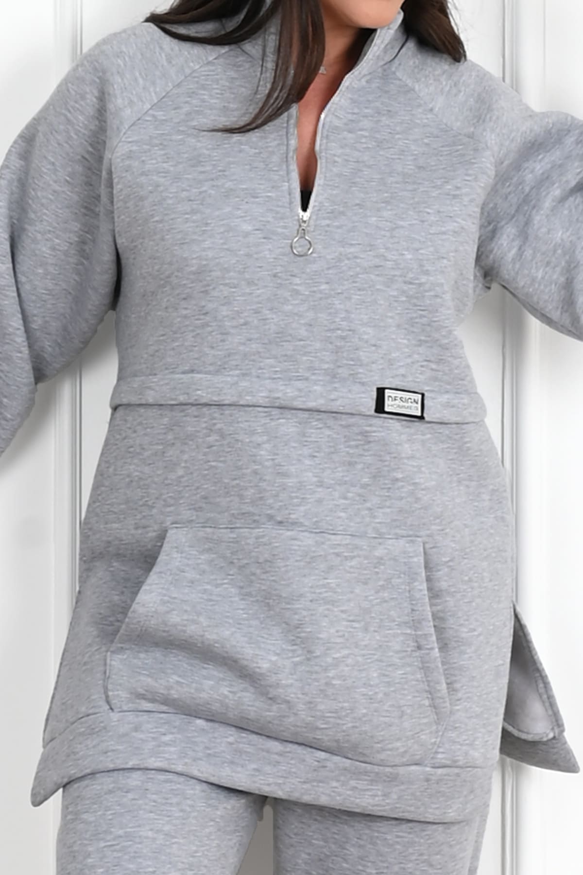 Dres damski plus size z pikowaniem, wzór 3545-23