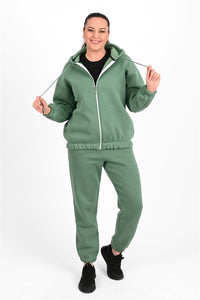 Trening dama marimi mari vatuit fermoar alb 3557-23